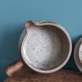 Caquelon couvert soupière en grès de Puisaye signé Jean-Pierre Prud’homme