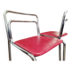 2 chaises en cuir, années 60-70