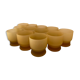 Frosted ochre-colored lenses