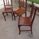 3 brewery chairs early twentieth century