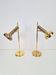 Vintage Brass Trumpet Table Lamps by Solken Leuchten, 1970s, Set of 2