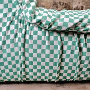 2-seater sofa in checked fabric, France, 1980