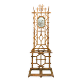 Cast iron and faux bamboo locker by Deville Pailliette, 1900