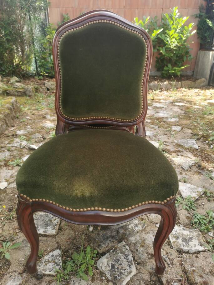 Chaise velours empire