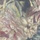 Peinture fleurs, huile sur toile encadrée