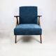 Vintage classic armchair like VAR grey - blue jeans
