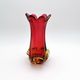 Murano Vase Organic Red Yellow 21cm 1.1kg