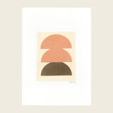 Painting on paper, dated and signed without frame