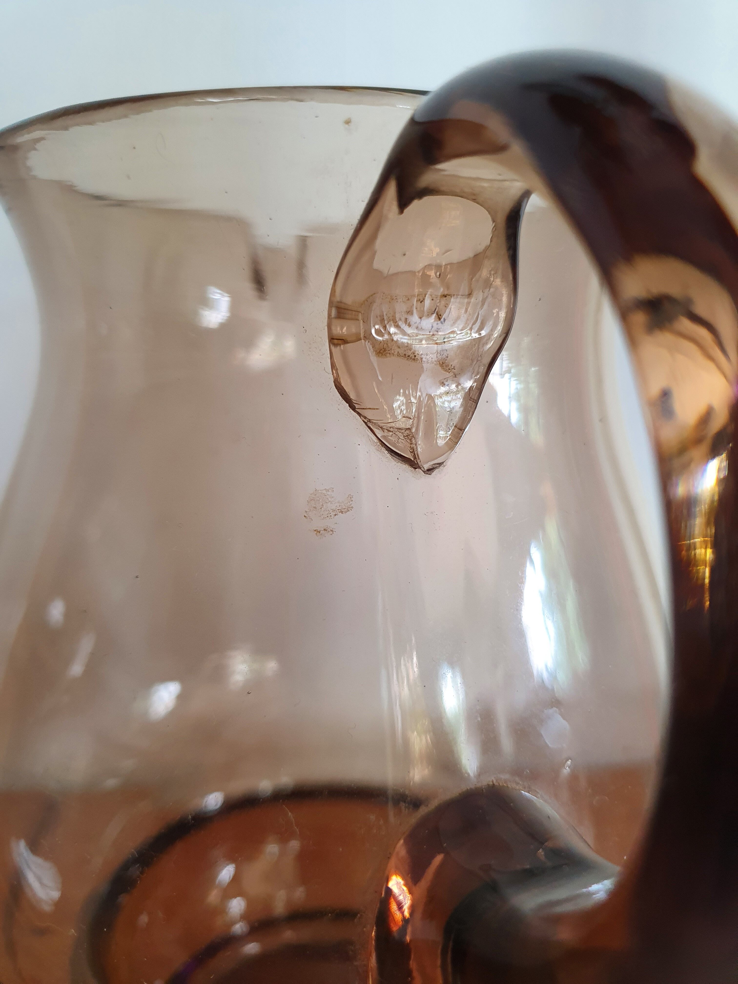 Smoked glass decanter