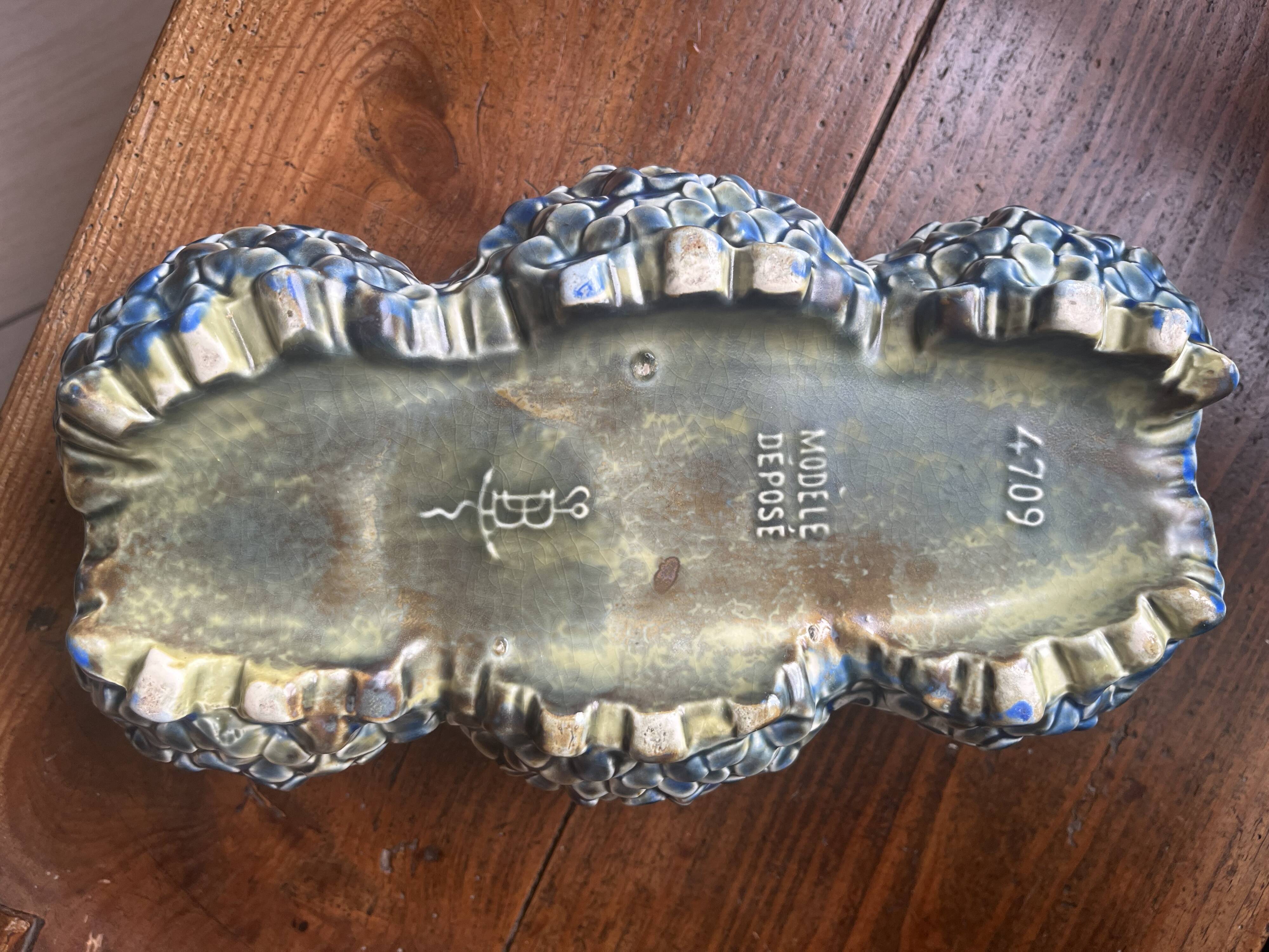 barbotine planter signed A.G De Bruyn