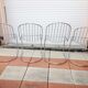 Set of four chrome metal wired chairs by Gastone Rinaldi / vintage 70s