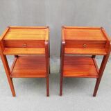 Paire de tables de chevet années 50