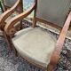 Pair of armchairs with Empire Restoration handles 1900s
