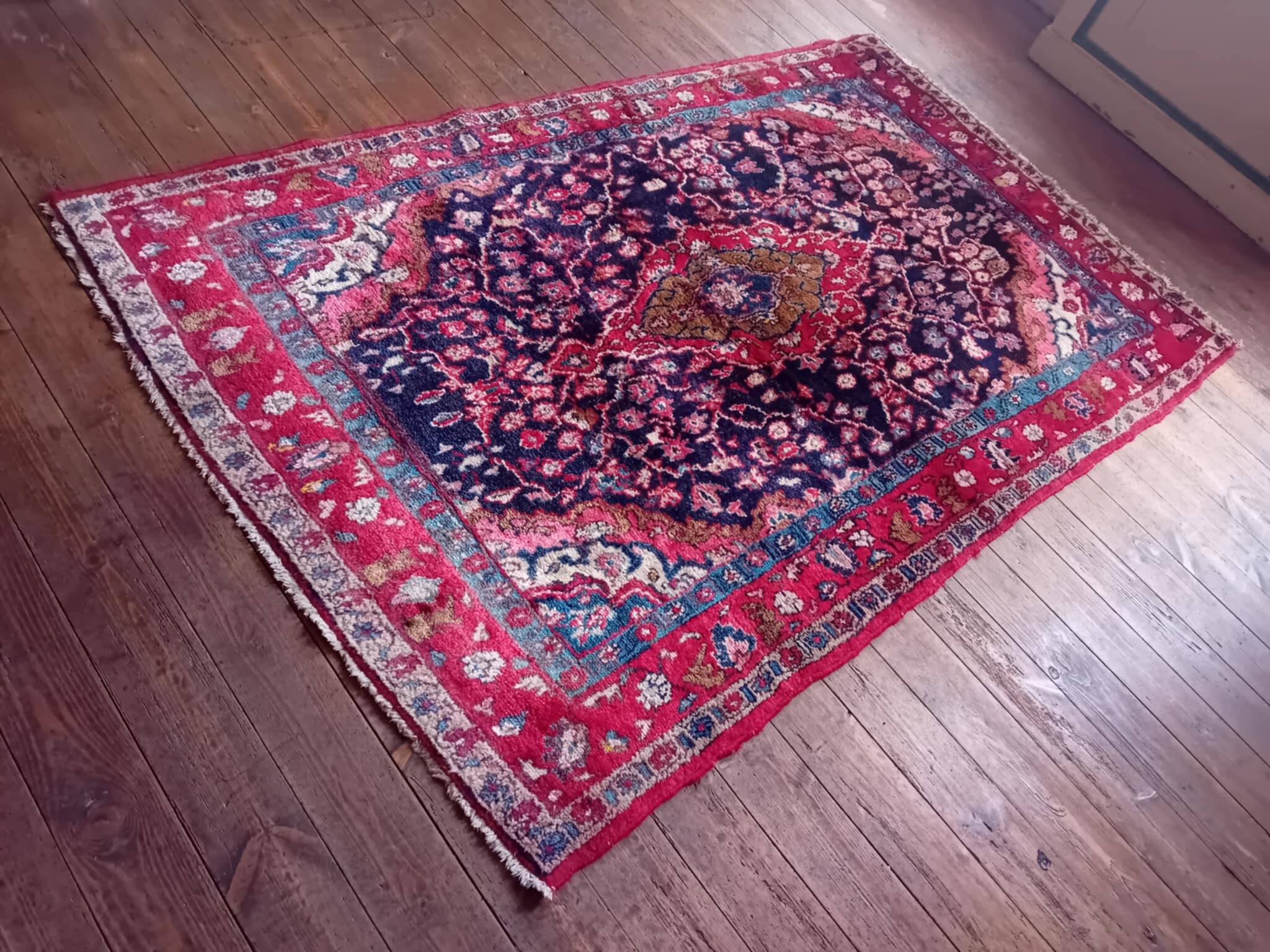 Handmade Persian Hamadan Rug 210x130cm