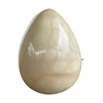 Alabaster egg shaped lamp