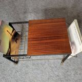 Vinyl door, vintage magazines