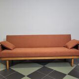 Mier Topolčany Design reclining sofa Czechoslovakia 1960s.