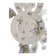 Set of 12 dessert plates in Limoges porcelain GDA France – floral design