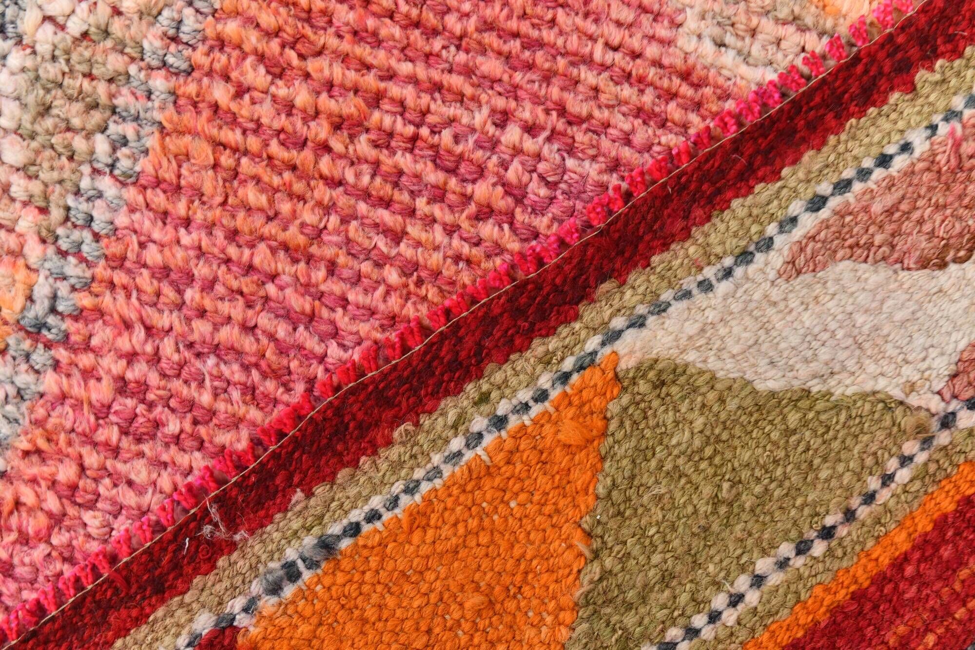 3x9 soft pastel pink vintage runner rug, 81x292cm sk 23329 free shipping