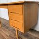 Modernist desk in light chene vintage