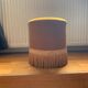Pouf velours couleur or