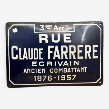 Street sign "Claude Farrere"