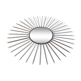 Former witch diameter 73cm wrought iron mirror