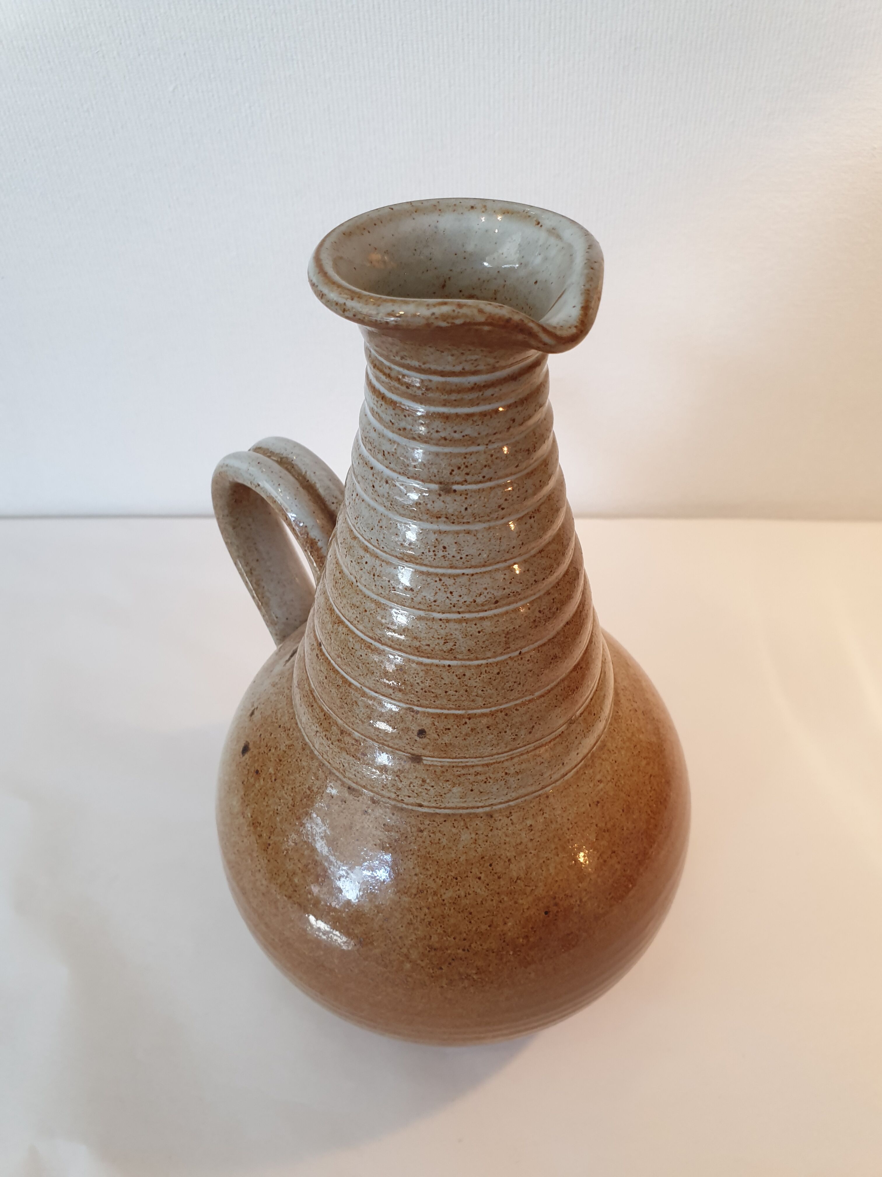 Pichet vase en grès émaillé vintage