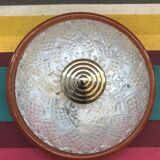 Round glass ceiling lamp