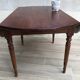 Large table round in rabats in vintage massive oak