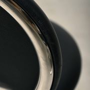 Poul Henningsen Snake Chairs, Model PH-501 in chrome and full black leather