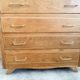 4-drawer chest of drawers, compass feet from the 50s