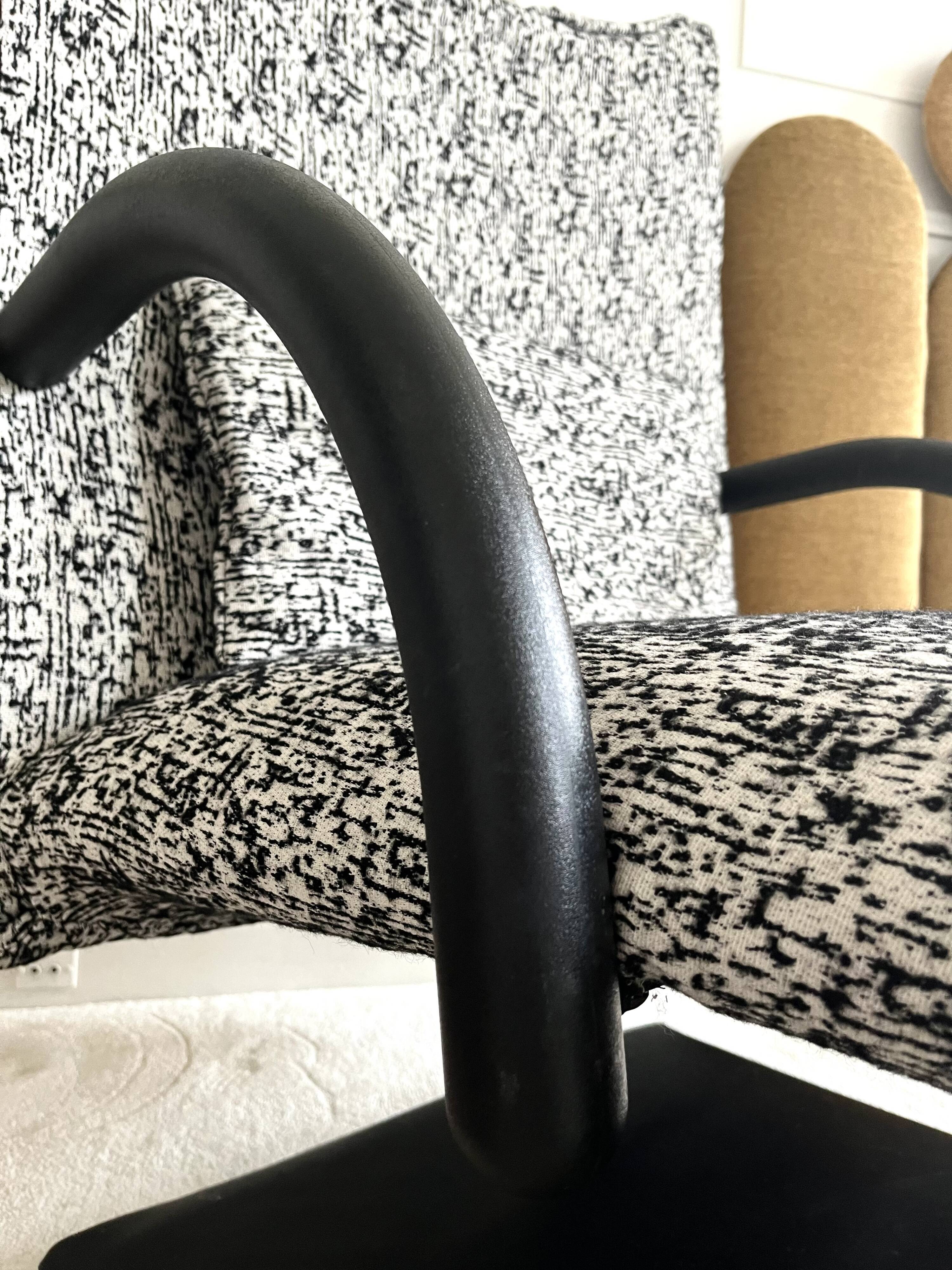 Armchair set and footrest vintage design line Roset Zen