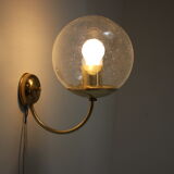 Mid-century wall lamp/ Kamenický Šenov, 1970's.
