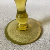 Grand verre à pied en cristal ouraline