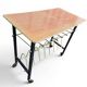 Vintage 1950s magazine table in metal and formica.