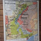 Old school map "Le Massif Central" No.2 Hatier