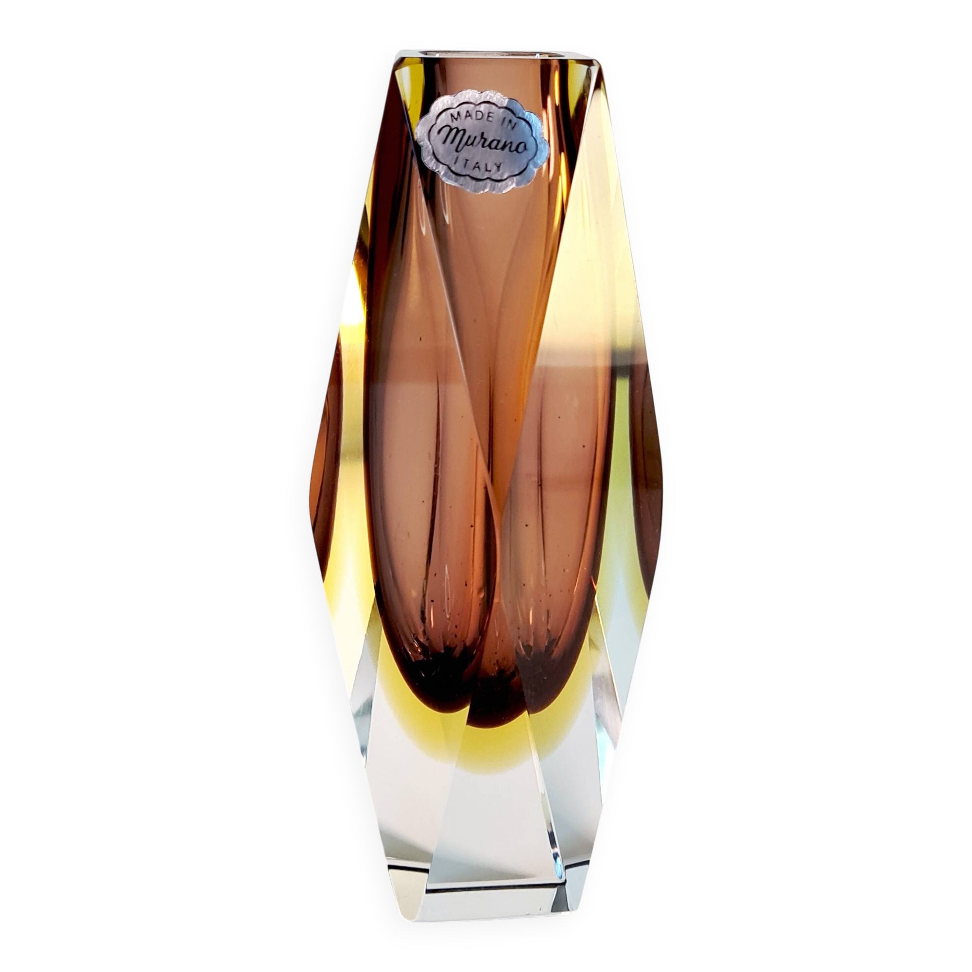 Sommerso Murano Three-Layer Vase – 1970s