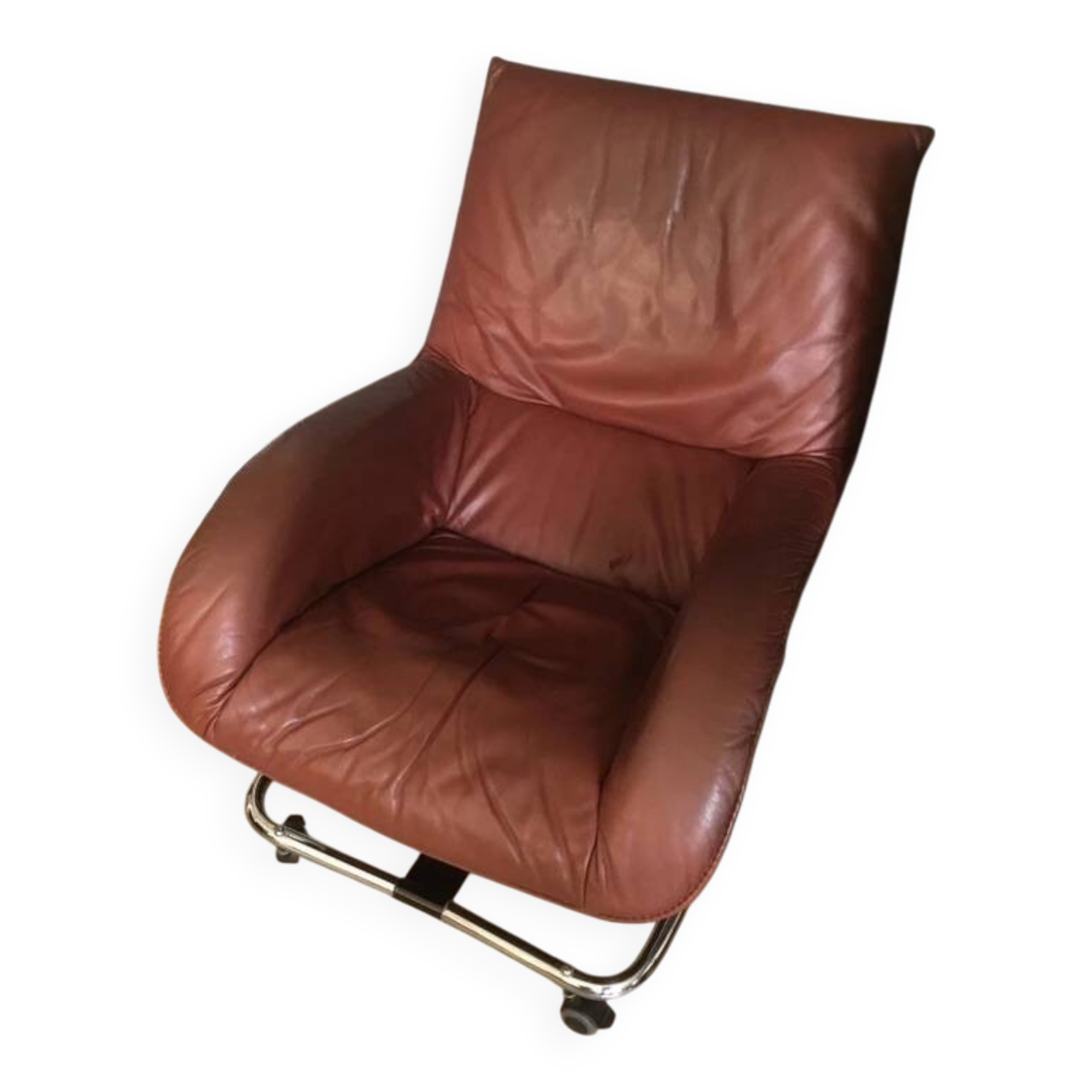 Robert Haussmann Lounge Chair for WK Möbel – Vintage Rocking Swivel Chair