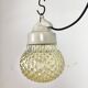Vintage White Porcelain Pendant Light, 1970s