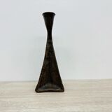 Brutalist bronze candle stick, 1970s