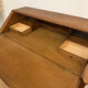 Carved oak secretary