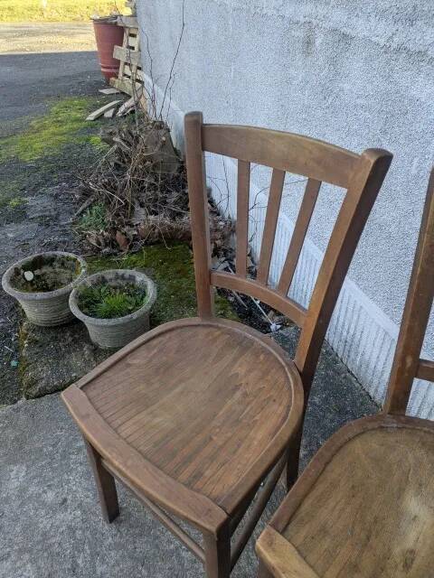 Pair of bistro chairs