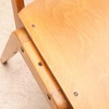 Scandinavian style oak bistro chair