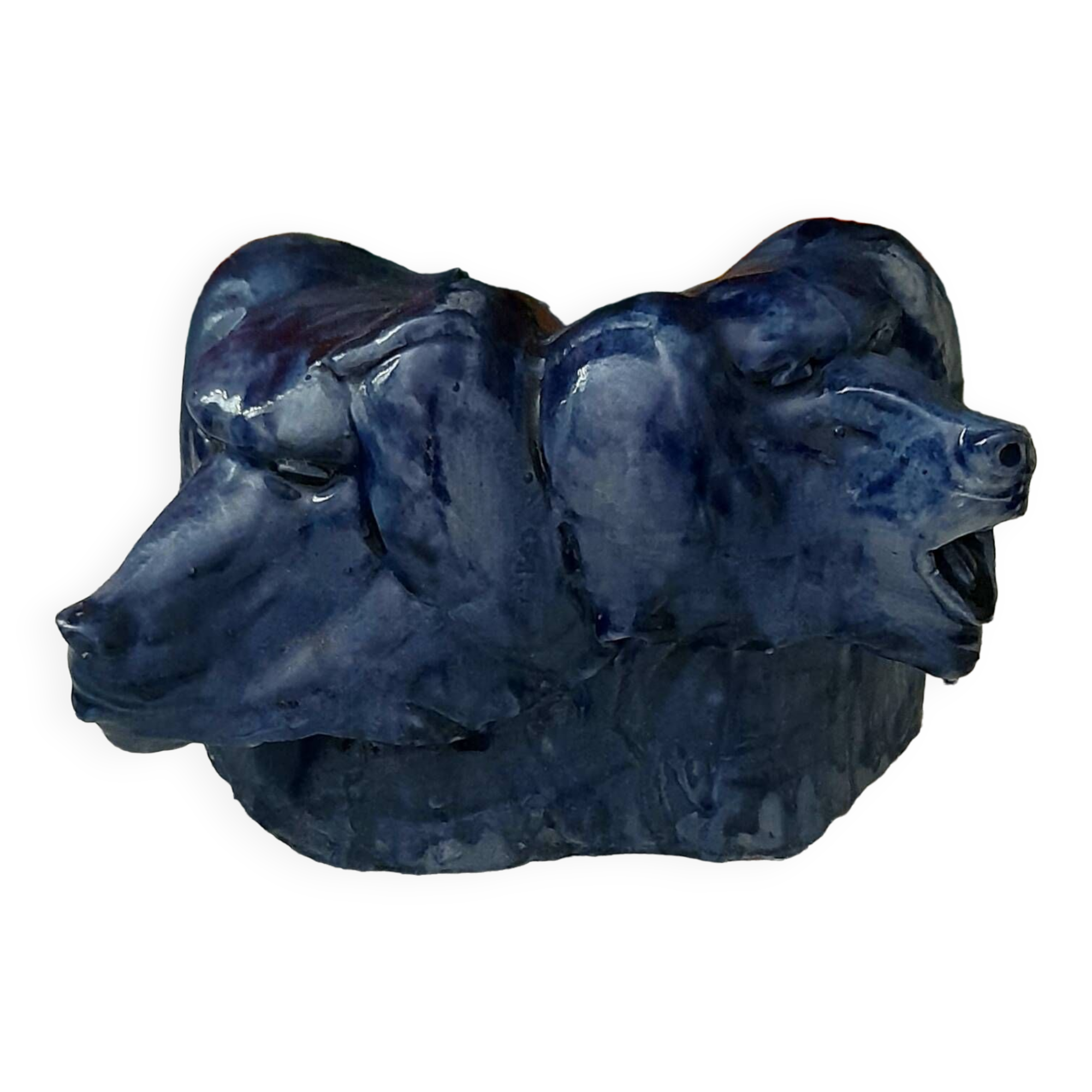 Ceramic Blue Baboons Art Crafts