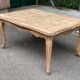 Renovated Louis XV extendable dining table walnut 265cm