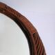 Oval rattan mirror to hang