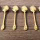 Lot of 6 golden spoons