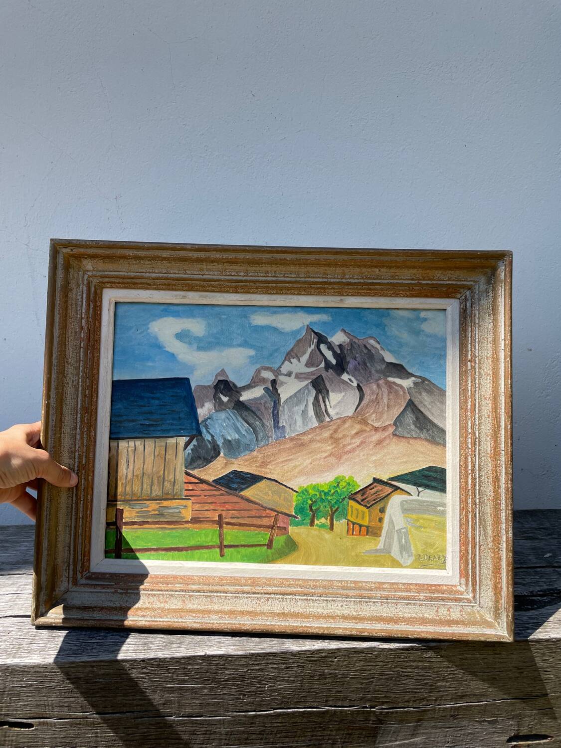 Tableau paysage montagne
