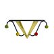 Wall-mounted coat rack by Mathieu Matégot, France, 1950